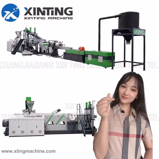 Residuos de PET/HDPE/LDPE/PP/PE Botellas Películas Bolsas tejidas Reciclaje de plástico Peletización/Granulador/Granulación/Escamas Chatarra Trituración Lavado/Exprimido Máquina trituradora