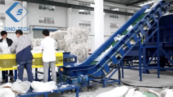 Jiangsu, China Material de pérdida de bolsas de película Reciclaje de plástico Maquinaria de lavadora de fricción de baja velocidad