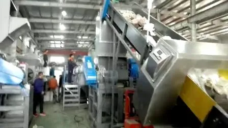 Línea de lavado de bolsas de película de PP PE Máquina de reciclaje de residuos de plástico Tanque de lavado flotante