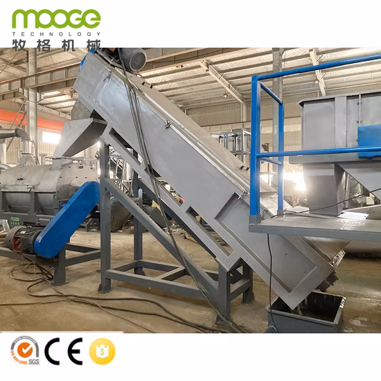 Residuos de plástico HDPE LDPE PP PE PET Botella Copos Film Bolsas tejidas Trituración Lavado Línea de reciclaje Planta peletizadora Granulador Máquina granuladora